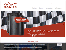 Tablet Screenshot of monier.nl